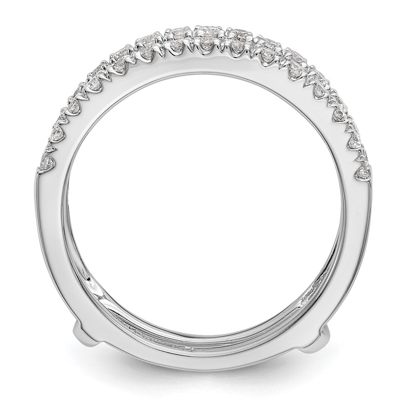True Origin 14K White Gold 1/2 carat Lab Grown Diamond VS  D E F  Ring Guard