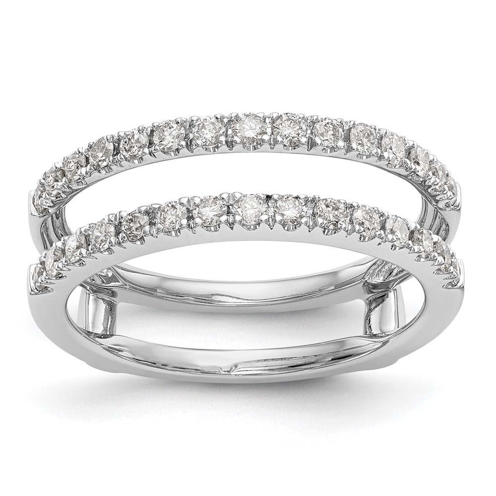 14k White Gold 1/2 carat Lab Grown Diamond VS/SI+ G+ Complete Ring Guard (RM3122B-050-WLG)