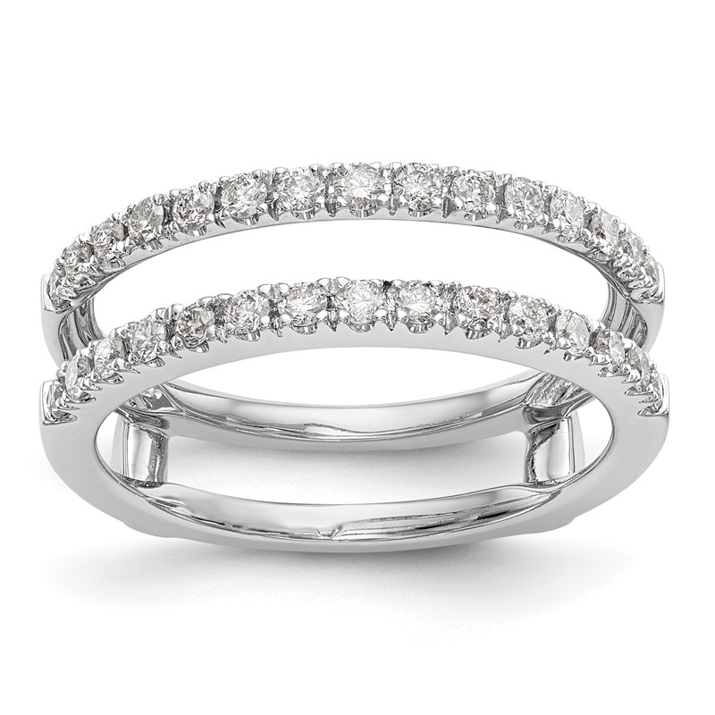 True Origin 14K White Gold 1/2 carat Lab Grown Diamond VS  D E F  Ring Guard