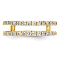 True Origin 14K Yellow Gold 0.50 Carat Lab Grown Diamond VS+ F+ Complete Ring Guard view 4