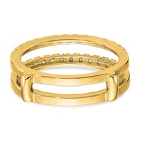 True Origin 14K Yellow Gold 0.50 Carat Lab Grown Diamond VS+ F+ Complete Ring Guard view 5