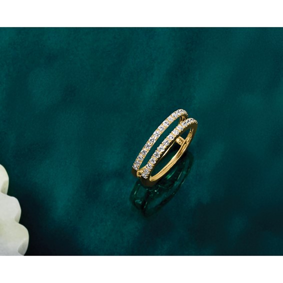 14k 1/2 carat Lab Grown Diamond VS/SI+ G+ Complete Ring Guard