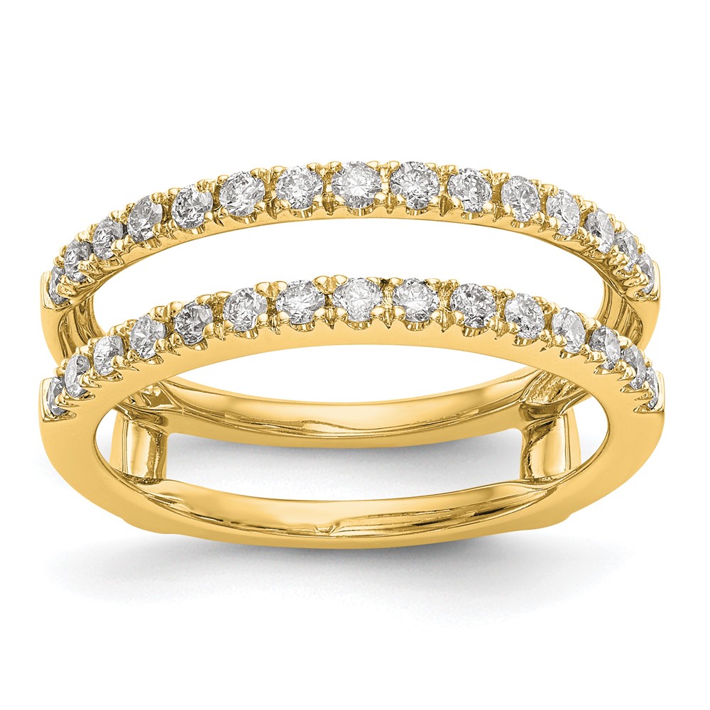 True Origin 14K Yellow Gold 0.50 Carat Lab Grown Diamond VS+ F+ Complete Ring Guard