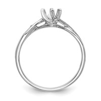 First Promise 14K White Gold 0.33 Carat Lab Grown Diamond VS SI+ G+ Complete Petite Engagement Ring view 2