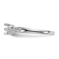 First Promise 14K White Gold 0.33 Carat Lab Grown Diamond VS SI+ G+ Complete Petite Engagement Ring view 3