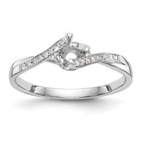 First Promise 14K White Gold 0.33 Carat Lab Grown Diamond VS SI+ G+ Complete Petite Engagement Ring view 1