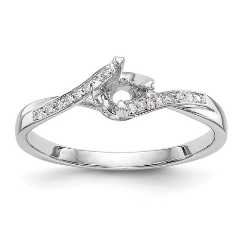 First Promise 10K White Gold 0.33 Carat Lab Grown Diamond VS SI+ G+ Complete Petite Engagement Ring