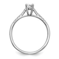 First Promise 14K White Gold 0.20 Carat Lab Grown Diamond VS SI+ G+ Complete Petite Engagement Ring view 3
