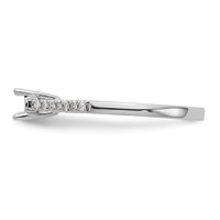 First Promise 14K White Gold 0.20 Carat Lab Grown Diamond VS SI+ G+ Complete Petite Engagement Ring view 4
