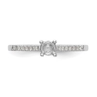 First Promise 14K White Gold 0.20 Carat Lab Grown Diamond VS SI+ G+ Complete Petite Engagement Ring view 5