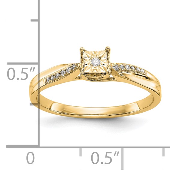 10K Complete Diamond Engagement Ring