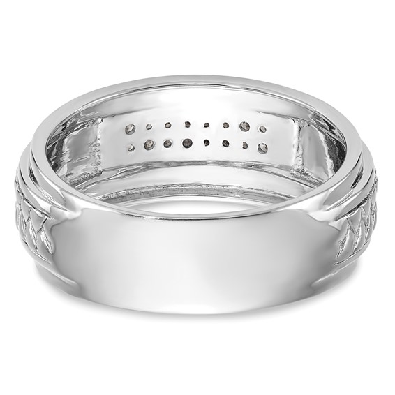 Diamond Trio Men's Wedding Bands