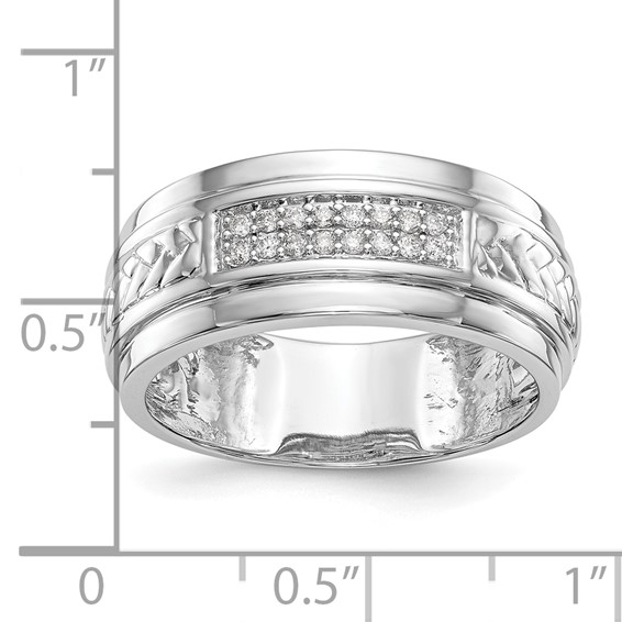 Diamond Trio Men's Wedding Bands