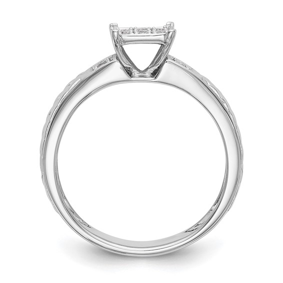 Diamond Trio Cluster Engagement Rings