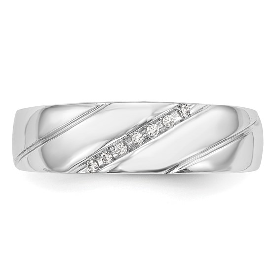 Diamond Trio Men's Wedding Bands