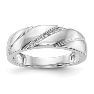 Diamond Trio Men's Wedding Bands