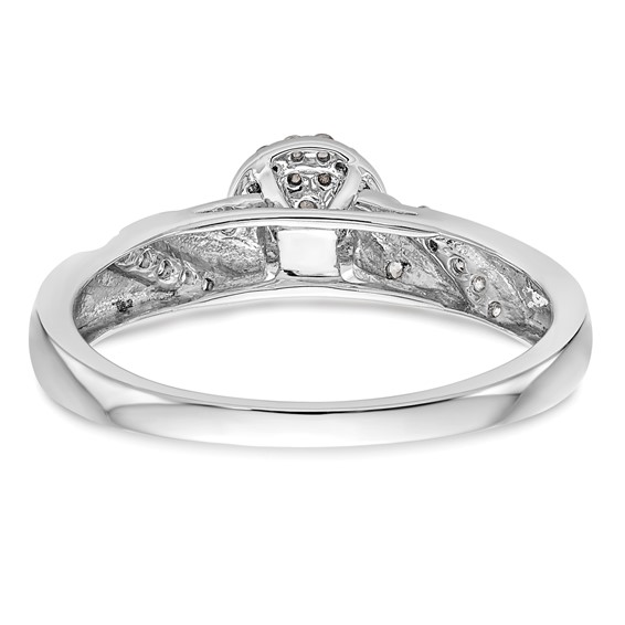 Diamond Trio Cluster Engagement Rings