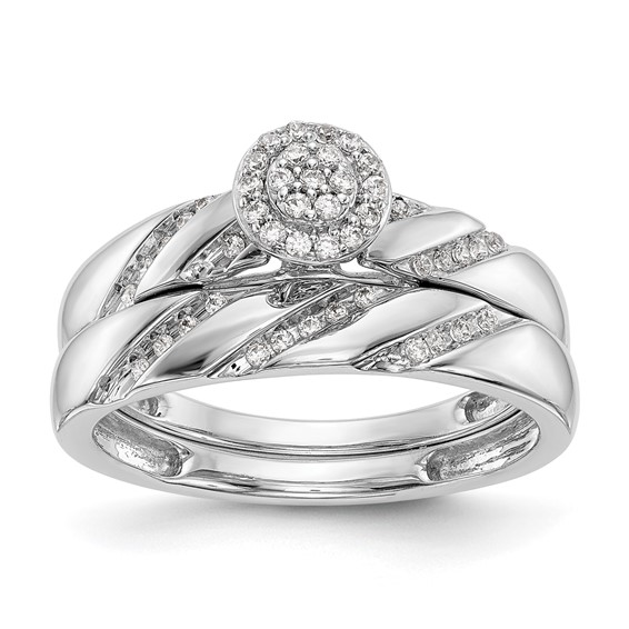 Diamond Trio Cluster Engagement Rings