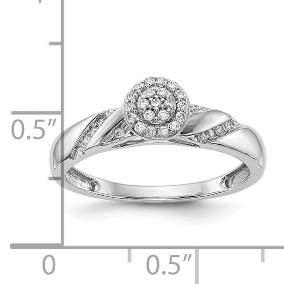 Diamond Trio Cluster Engagement Rings