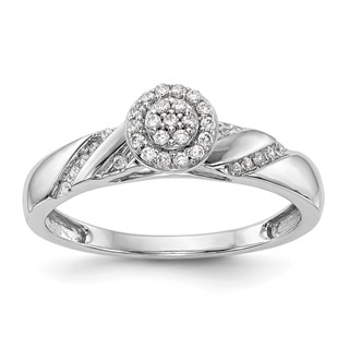 Diamond Trio Cluster Engagement Rings