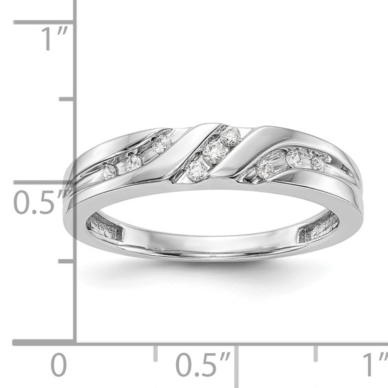 Diamond Trio Men's Wedding Bands