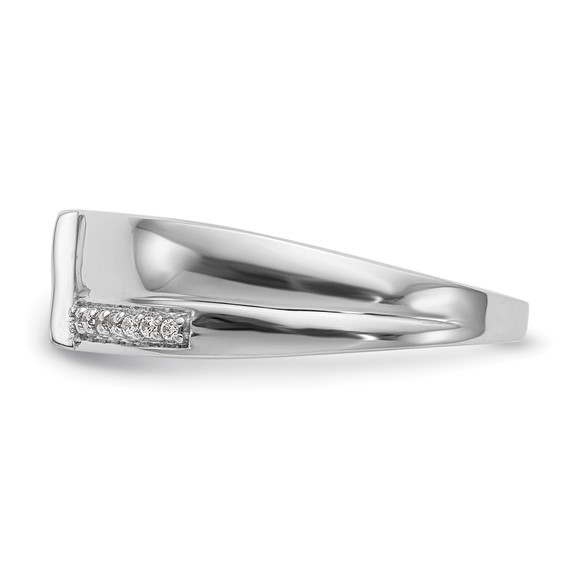 14K White Gold Complete Diamond Trio Ladies Wedding Band