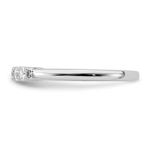 14K White Gold 5-Stone Shared Prong (Holds 5-2.5mm Round) Diamond Band Mounting