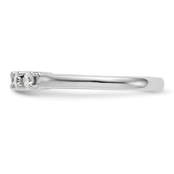 14K White Gold 5-Stone Shared Prong (Holds 5-2.9mm Round) Diamond Band Mounting