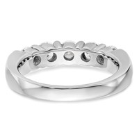 14K Yellow Gold 1 Carat Lab Grown Diamond VS SI+ G+ Five Stone Complete Fashion Band view 5
