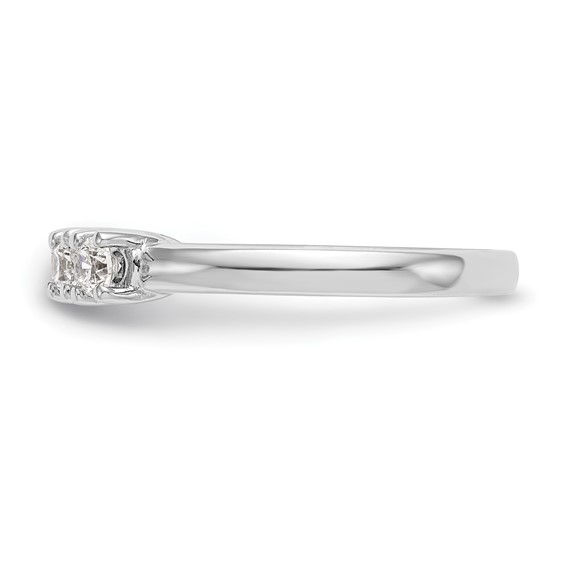 14K White Gold 5-Stone Prong-Set (Holds 5-3.8mm Round) Diamond Band Mounting