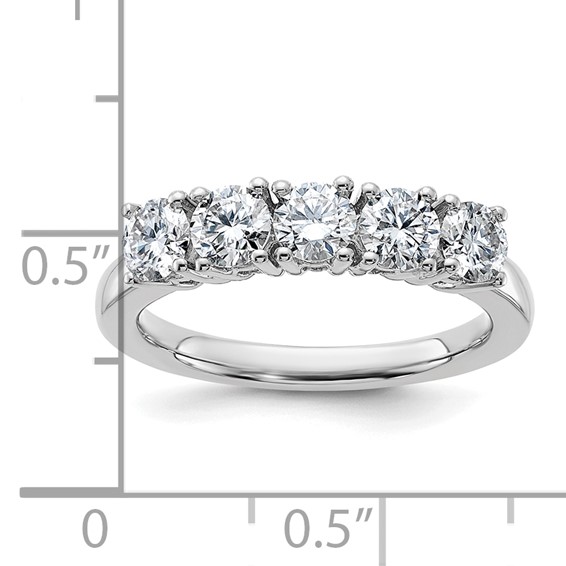 5-Stone Moissanite Bands