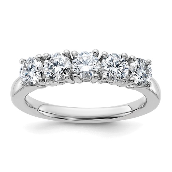 5-Stone Moissanite Bands