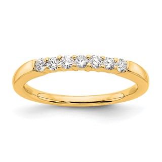 14K Yellow Gold 7-Stone Diamond Band Mounting