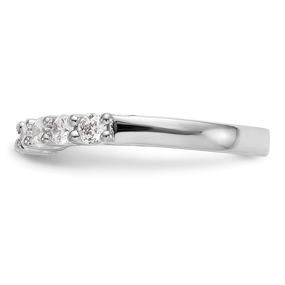 14K White Gold 9-Stone Shared Prong (Holds 9-2.9mm Round) Diamond Band Mounting