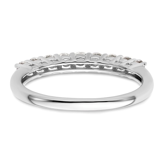 14K White Gold 9-Stone Shared Prong (Holds 9-2.3mm Round) Diamond Band Mounting