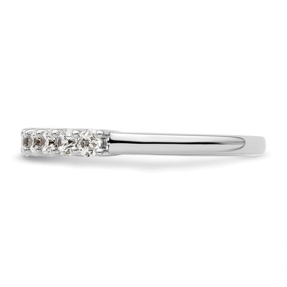 14K White Gold 9-Stone Shared Prong (Holds 9-2.7mm Round) Diamond Band Mounting