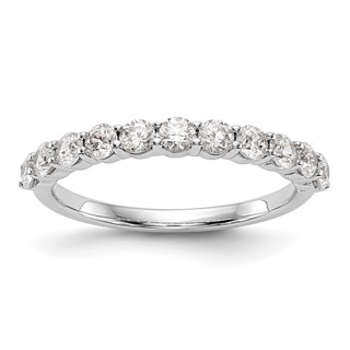 14K White Gold 11-Stone Band Mounting