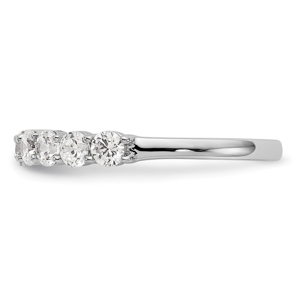 14k White Gold 1 carat Lab Grown Diamond VS/SI+ G+ Eleven Stone Complete Band (RM3192B-100-7WLG)
