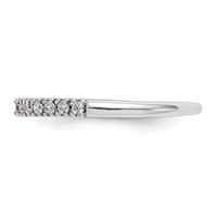 14K White Gold 0.25ct Lab Grown Diamond VS SI+ G+ Complete Band view 3