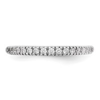 14K White Gold 0.25ct Lab Grown Diamond VS SI+ G+ Complete Band view 4