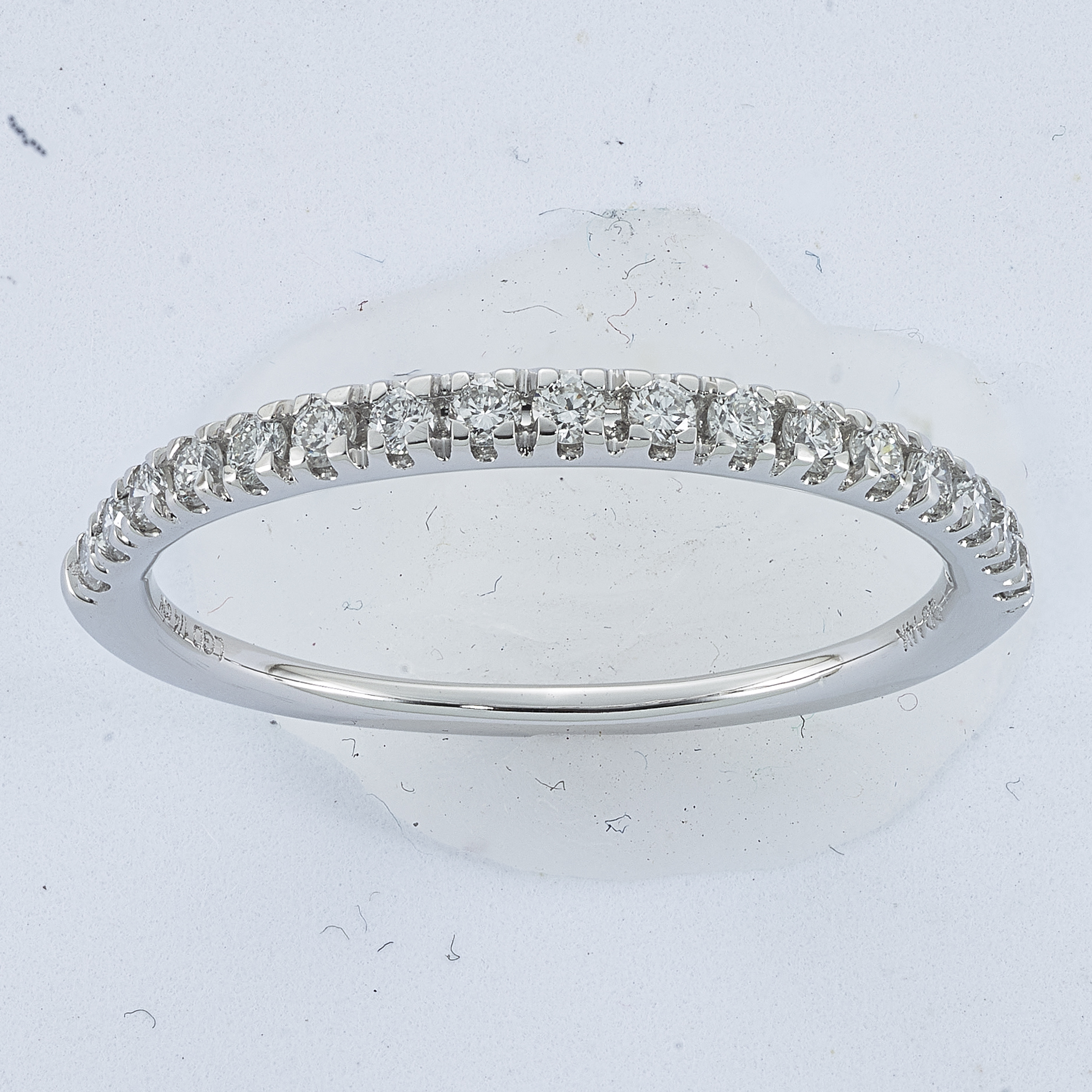 True Origin 14K White Gold 1/4 carat Lab Grown Diamond VS  D E F  Band (RM3193B-025-WLD)
