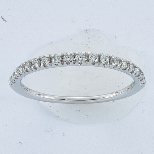 True Origin 14K White Gold 0.25 Carat Lab Grown Diamond VS+ F+ Complete Wedding Band