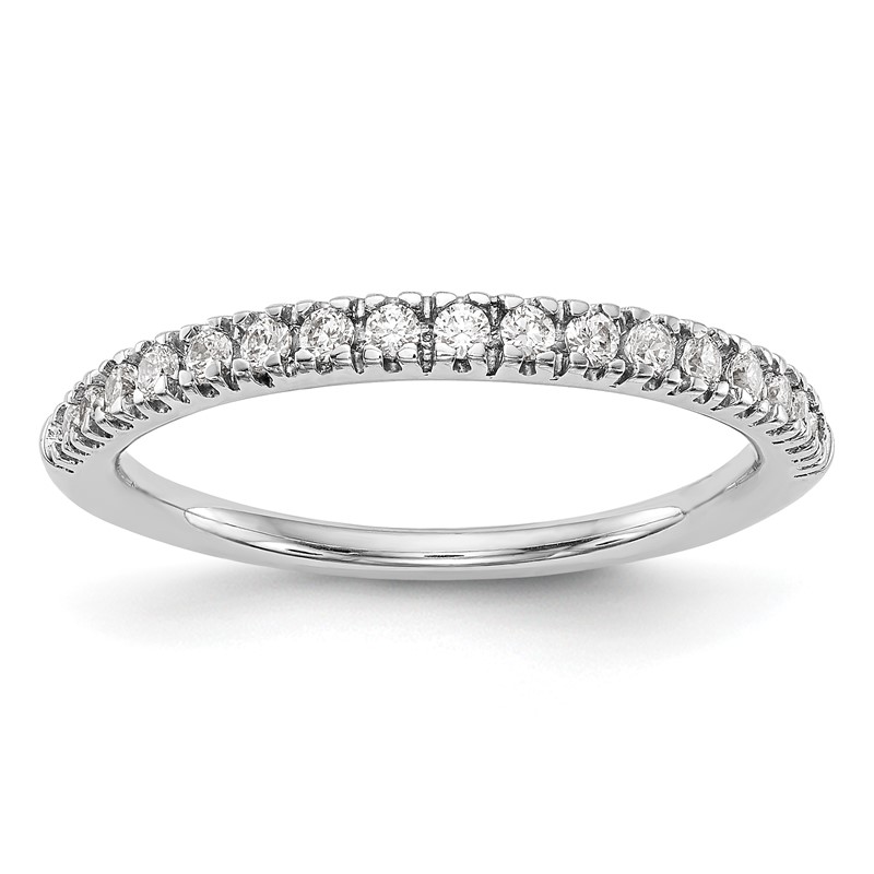 True Origin 14K White Gold 1/4 carat Lab Grown Diamond VS  D E F  Band