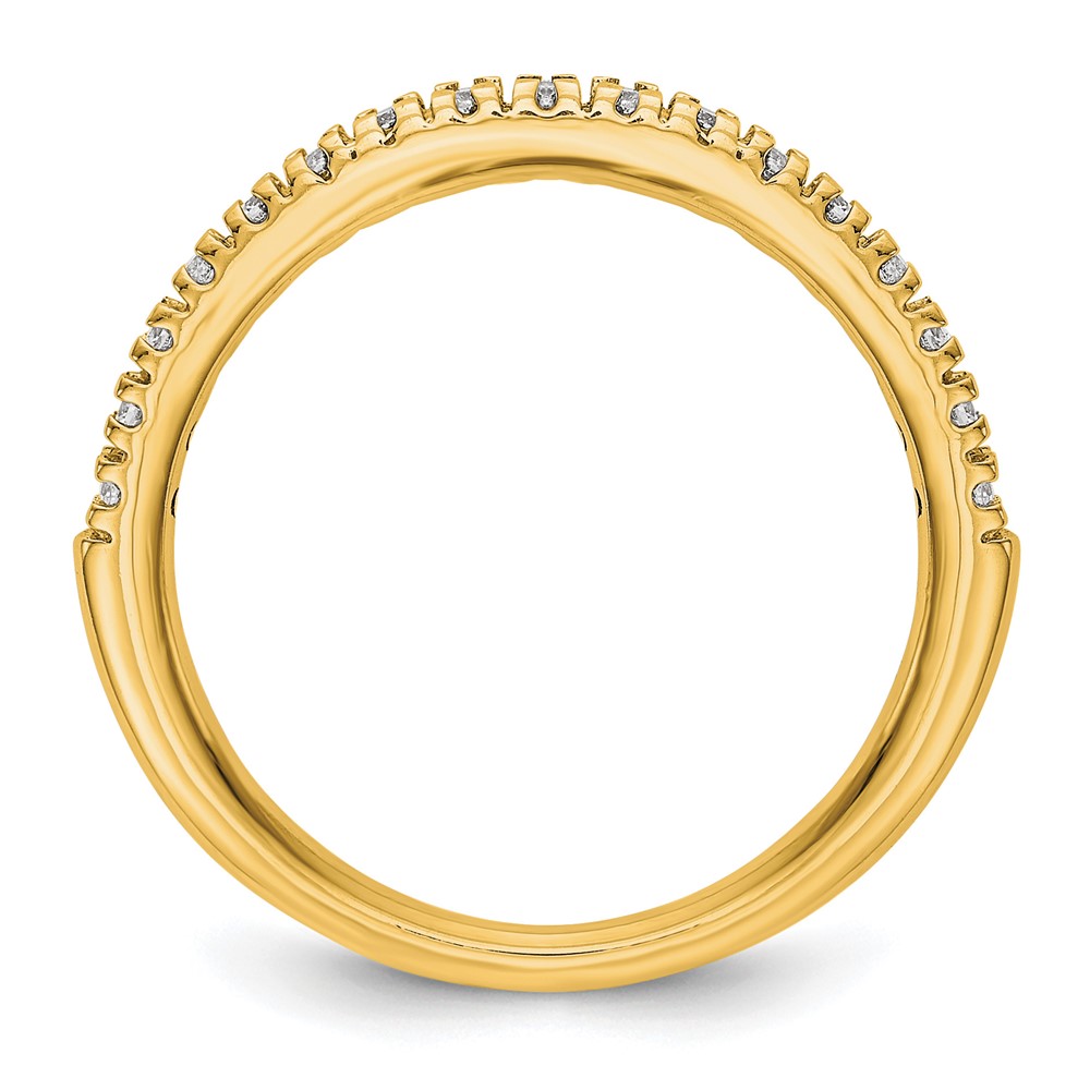 True Origin 14K 1/4 carat Lab Grown Diamond VS  D E F  Band (RM3193B-025-YLD)