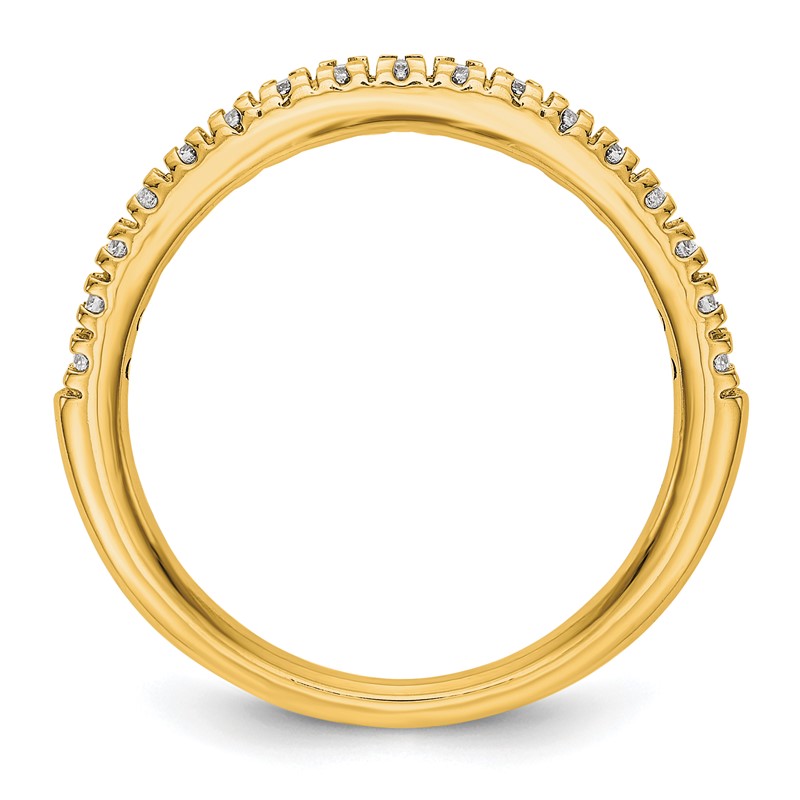 True Origin 14K 1/4 carat Lab Grown Diamond VS  D E F  Band