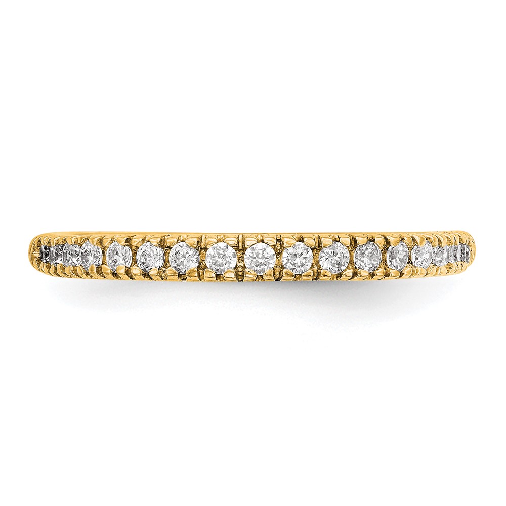 True Origin 14K 1/4 carat Lab Grown Diamond VS  D E F  Band (RM3193B-025-YLD)