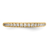 True Origin 14K Yellow Gold 0.25 Carat Lab Grown Diamond VS+ F+ Complete Wedding Band view 4