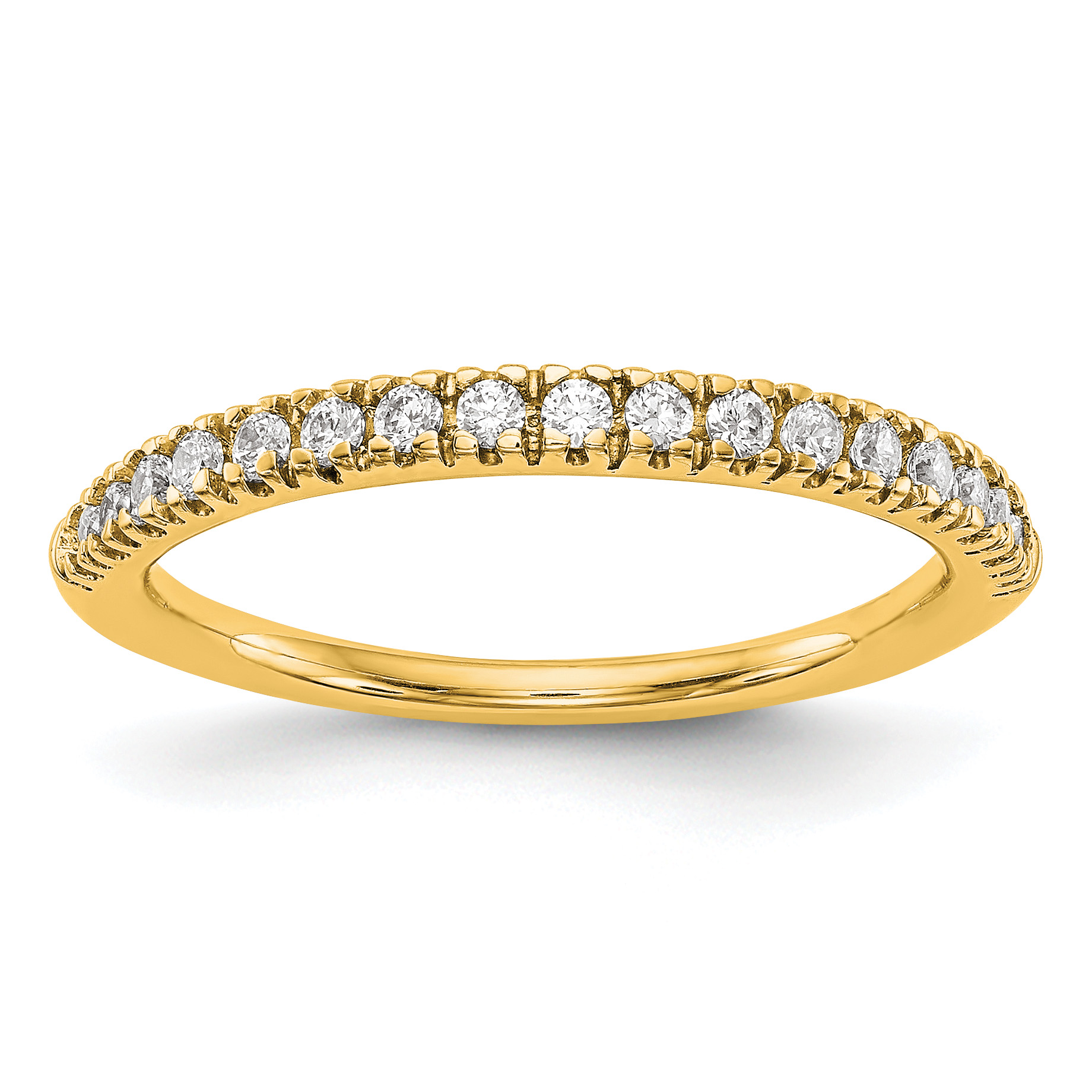 True Origin 14K 1/4 carat Lab Grown Diamond VS  D E F  Band (RM3193B-025-YLD)