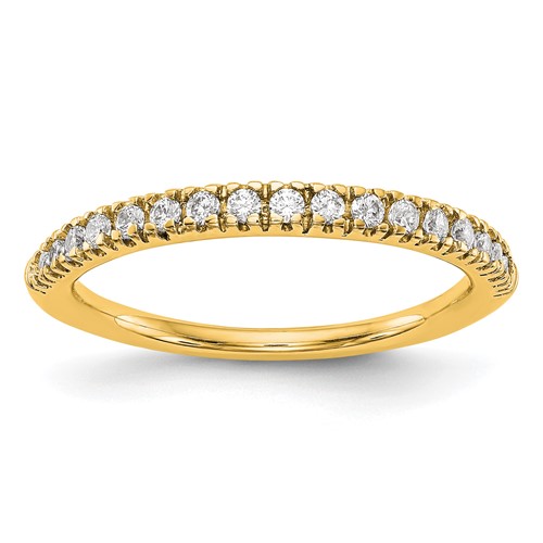 True Origin 14K Yellow Gold 0.25 Carat Lab Grown Diamond VS+ F+ Complete Wedding Band