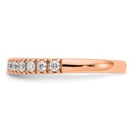 True Origin 14K Rose Gold 0.50 Carat Lab Grown Diamond VS+ F+ Complete Wedding Band view 3